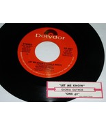 Gloria Gaynor Let Me Know One Number 45 RPM Record Polydor Juke Box Stri... - $20.56 CAD