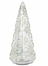 Holiday Lane Shimmer and Light Glass Tabletop Tree Decor C210115 - £23.00 GBP