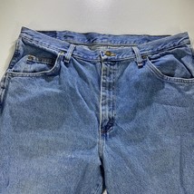 Wrangler Jeans Mens 38 x 32 Blue Pants Denim Cowboy Straight Workwear Western B1 - £23.72 GBP