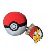 Pokeball POKEMON Plush Stuffed 2015 Toy Factory 4.5&quot; Tag attached - £6.10 GBP