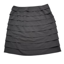 Larry Levine Skirt Womens 16 Black Straight Pencil Stretch Layered Knee ... - £20.55 GBP