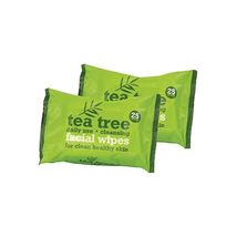 Tea Tree Daily Use Cleansing Facial Make Up Wipes, Pack of 2, Total 50 W... - $17.00