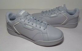 Adidas Size 12.5 M ROGUERA Gray Leather Lace Up Sneakers New Men&#39;s Shoes  - £77.51 GBP