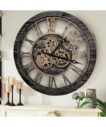 AMERICA LINE WALL CLOCK ROUND 24 INCH VINTAGE CARBON GREY - $235.84 CAD