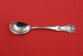 Unknown by HH Curtis Sterling Silver Egg Spoon Shell &amp; Bead Design 4 5/8&quot; - £46.69 GBP