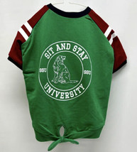NWT Top Paw Back to School Graphic Dog Shirt -Sit and Stay University- Sz L - $9.89