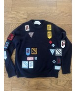 Calvin Klein Jeans L Men&#39;s Logo Sweater, Night Sky, Patch - £26.95 GBP