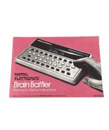 Vintage Mattel Brain Baffler Electronic Handheld Tabletop Game Box &amp; Ins... - $530.01 MXN