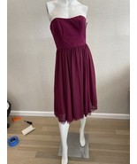 Dress the Population Strapless Chiffon Skirt lace edge A line Dress XS - $34.65