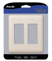 Amertac 935RRAL Devon 2-Rocker Wallplate 5 H x 4-5/8 W in. Steel Light A... - $8.90