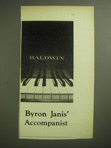1974 Baldwin Piano Ad - Byron Janis' Accompanist - $18.49