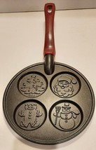 Nordic Ware Christmas Pancake Pan Non-Stick Stovetop Santa Snowman Cooki... - £15.38 GBP