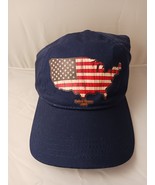 America Shaped Flag Faded Glory 2009 Blue Ball Cap Hat Adjustable Strap Back New - $10.00