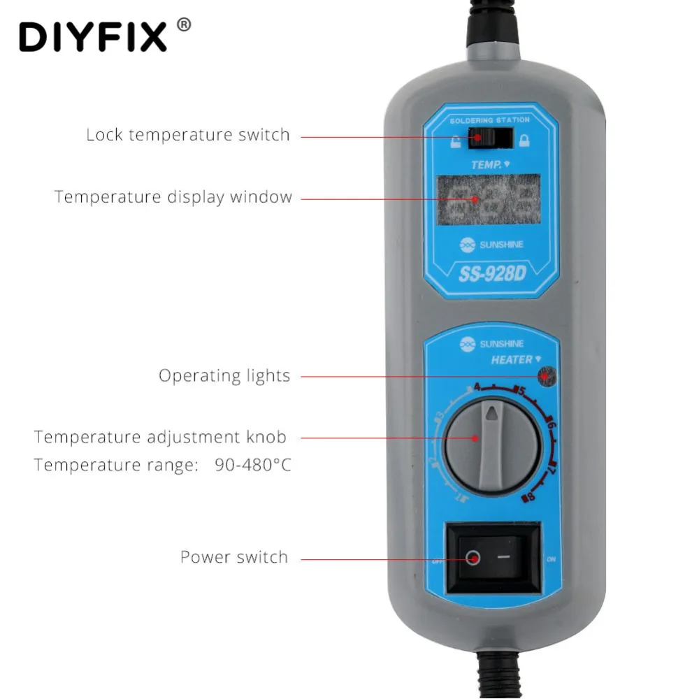 DIYFIX Adjustable Electric Soldering  Sets LED Digital Soldering Station with Ho - £213.71 GBP