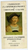 Centenary Celebrations on The Birth of Christopher Columbus 1950 Brochure Genoa - £39.52 GBP