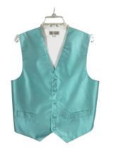 St. Patrick Men&#39;s Turquoise Vest with White Specks Polyester Sizes XS - 2XL - $19.99