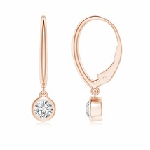 ANGARA Natural Diamond Round Drop Earrings, Girls in 14K Gold (HSI2, 0.4 Ctw) - £806.70 GBP