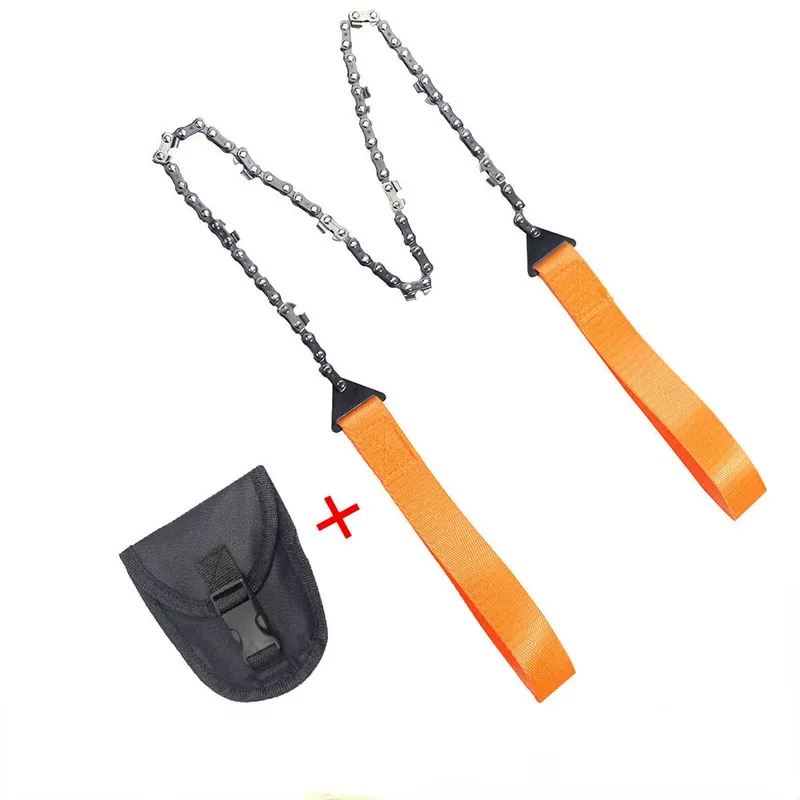 Portable Hand Zipper Saw Outdoor Chain Wire Saw 11 Tooth Manganese Steel Pocket - £12.43 GBP