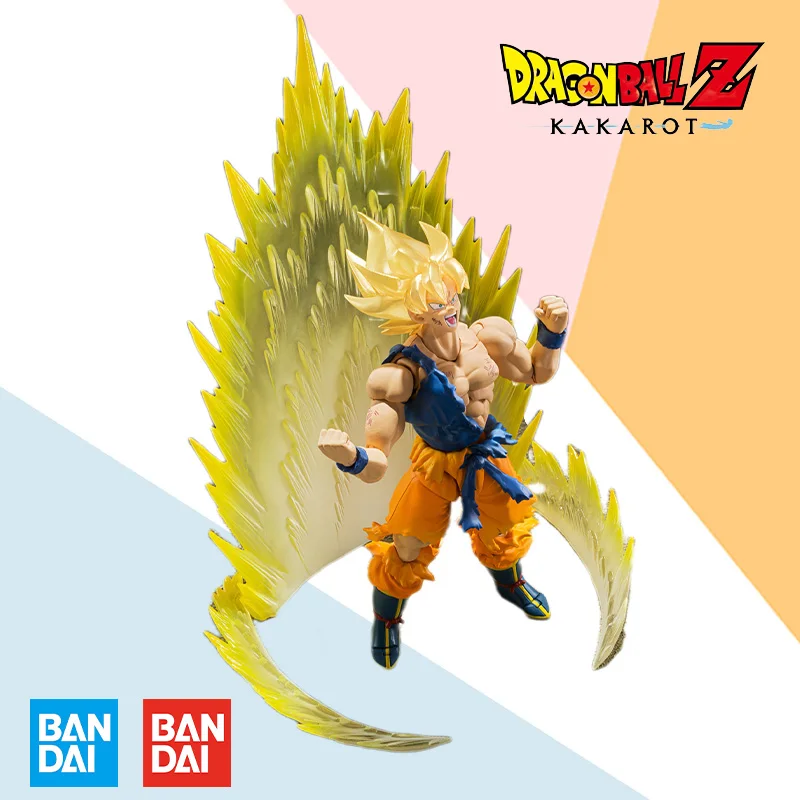 In Stock Original Box Bandai Shf Dragon Ball Super Saiyan Son Goku Anime Full - £243.17 GBP