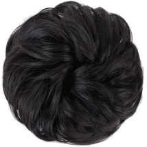 1PCS Messy Hair Bun Hair Scrunchies Extension Curly Wavy Messy Synthetic Chignon - £6.33 GBP