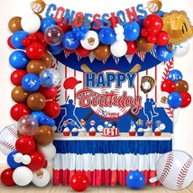Baseball Birthday Party Decorations, Baseball Concession Sport Themed Party Deco - £31.96 GBP