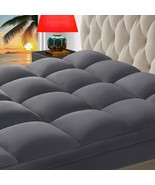 Extra Thick Cooling Mattress Pad Cover, 400Tc Plush Fluffy Pillow Top Fo... - $1,697.51 MXN