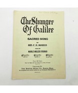 The Stranger of Galilee Sacred Song Vintage Sheet Music 1935 - $276.07 MXN