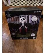 Nightmare Before Christmas Jack Skellington W Cape Airblown Inflatable H... - $54.45