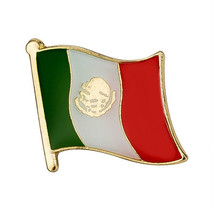 Mexico Flag Lapel Pin 0.5&quot; Mexican Pinback Tie Hat Country High Quality Small - £5.46 GBP