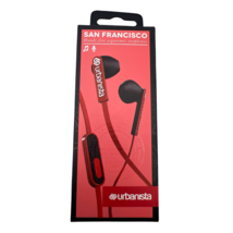 Urbanista San Francisco Wired Stereo Earbuds Handsfree 3.5mm Headphones Red - €14,99 EUR