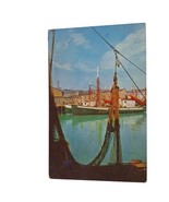 Postcard Gloucester Waterfront Cape Ann Massachusetts Chrome Unposted - $4.88