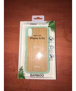 NEW iHOME NATURAL BAMBOO &amp; GEL CASE FOR iPHONE X / XS - $23.46