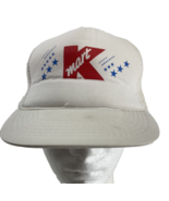 Vintage Kmart White Snapback Mesh Hat Cap by Yupoong Korea Made - $11.39