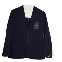 Women’s Blazer DKNY Dart Navy Wool 2 Button Slim Sz S - £70.04 GBP