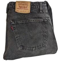 Levis 560 Black Jeans Mens 38x32 90s Denim Loose Tapered Baggy USA Made Vintage - £62.14 GBP