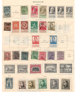 BELGIUM 1869-1920 Very Fine Mint &amp; Used Stamps Hinged on List:2 Sides - $8.28