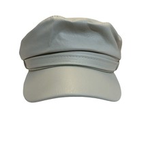 Fishermans Military Cap Hat One Size Tan Light Brown Faux Leather NIP - £13.88 GBP