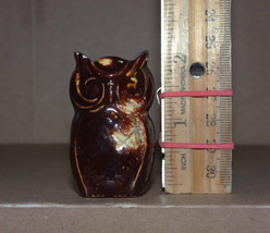 vintage ceramic owl pencil holder avian bird incense holder porcelain pottery br - £11.98 GBP