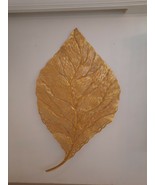Metal Golden Solid Leaf Big Huge Living Room Mural Home Art Deco Wall Ha... - $8,732.49 MXN