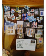 Huge Lot 75+ Old Unused Postage Stamps &amp; 1975 New Post Card Envelope - $1,393.74 MXN