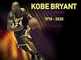 KOBE BRYANT #24 LA LAKERS BLACK MAMBA  PHOTO PRINT ALL SIZES - $4.95+