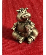 Vtg 1984 Hudson Rare Item Pig Drinking Beer Hog 1.5”  DR27 Pewter - $24.40 CAD