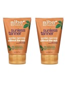 2x Alba Botanica Sunless Tanner 4 oz each Lotion - $12.86