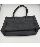 Kate Spade Women Tote Bag Purse Pebbled Perforated Design Black Leather ... - $57.56 CAD