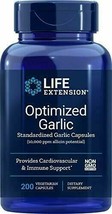Life Extension Optimized Garlic 200 Vegetarian Capsules - £18.10 GBP