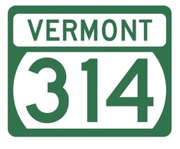Vermont State Highway 314 Sticker Decal R5351 Highway Route Sign - $1.45+