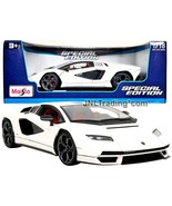 Maisto Special Edition 1:18 Scale Die Cast White LAMBORGHINI COUNTACH LP... - £43.95 GBP