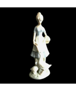 Vintage Girl With Geese Porcelain Figurine Hand Painted Collectible 8.5&quot;... - £37.49 GBP