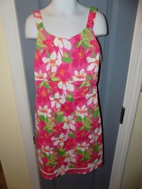 Kc Parker Pink Flower Print Sun Dress Size 12 Girl&#39;s Euc - £13.84 GBP