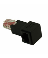 Rj45 Cat6 Ethernet Right Facing Angle Adapter Male/Female - £8.59 GBP